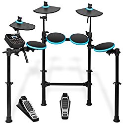 Alesis DM Lite Kit - Batería electrónica completa con 7 pads con LED, más de 200 Sonidos, USB y baquetas incluidas
