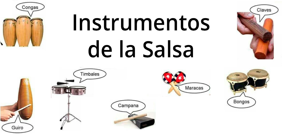 ▷ Instrumentos utilizados para tocar la Salsa